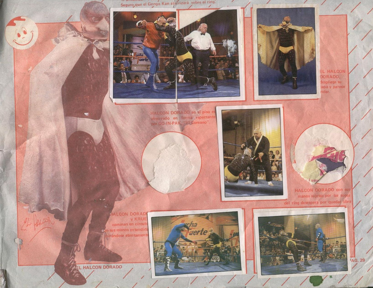 Lucha Fuerte Stickers Album From Argentina 1988 Stickers Album PW Catalog