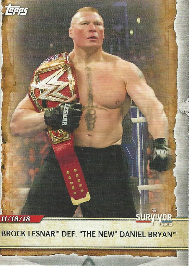 WWE Topps Road to Wrestlemania 2020 Brock Lesnar #29