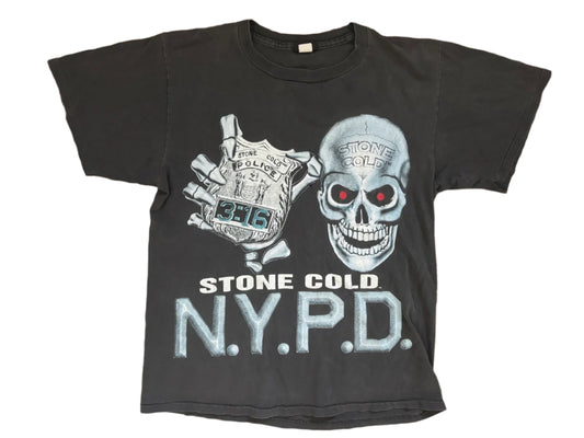 WWF “Stone Cold” Steve Austin NYPD T-shirt 1998 Pwcatalog