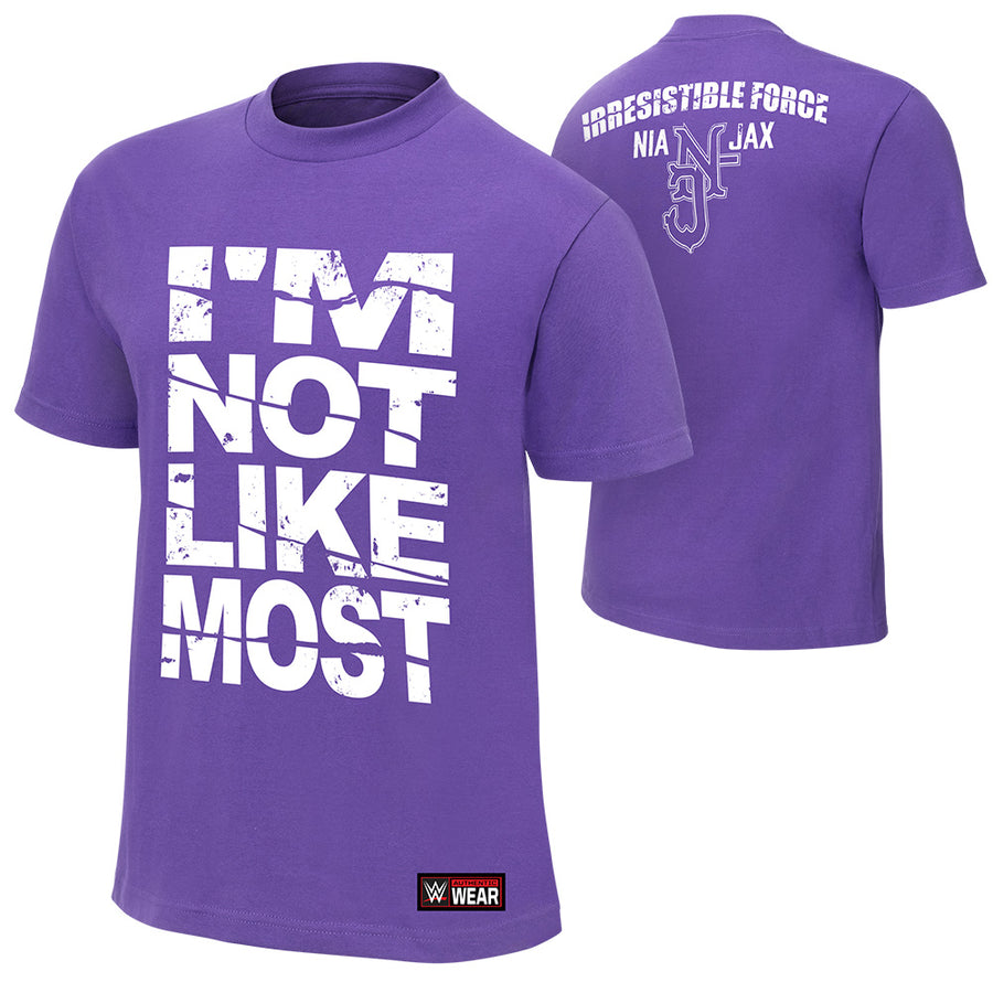 Nia Jax "I'm Not Like Most" Purple Authentic T-Shirt T-Shirt PW Catalog