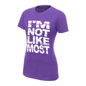 Nia Jax "I'm Not Like Most" Purple Women's Authentic T-Shirt T-Shirt PW Catalog