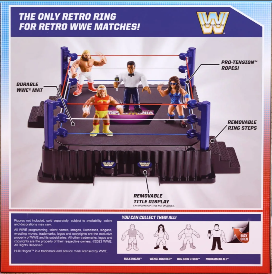 WWE Mattel WrestleMania Retro Ring Action & Toy Figures PWcatalog