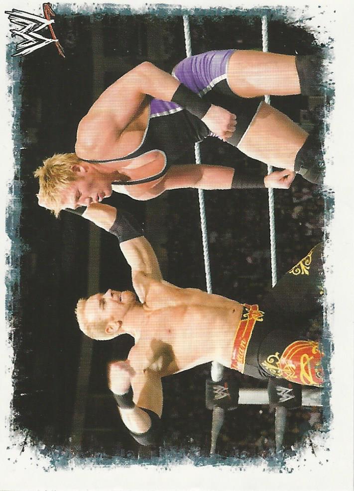 WWE Topps Rivals 2009 Stickers Christian vs Jack Swagger #2