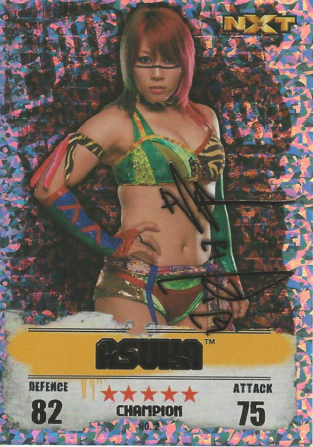 WWE Topps Slam Attax Takeover 2016 Asuka Gold Champion #2