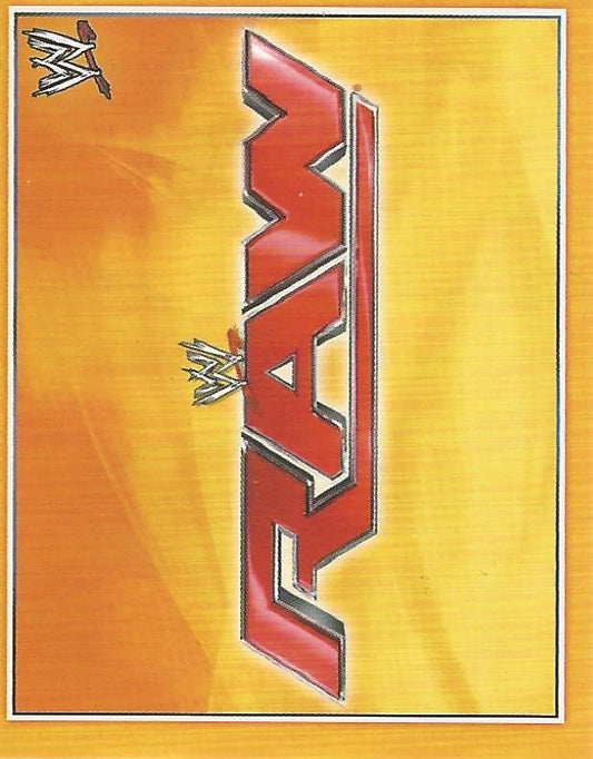 WWE Topps A-Z Sticker Collection 2014 Raw Logo #2