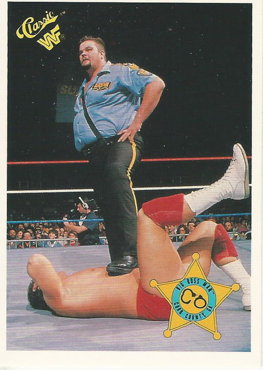 WWF Classic Trading Cards 1990 Big Boss Man No.2 trading card PW Catalog