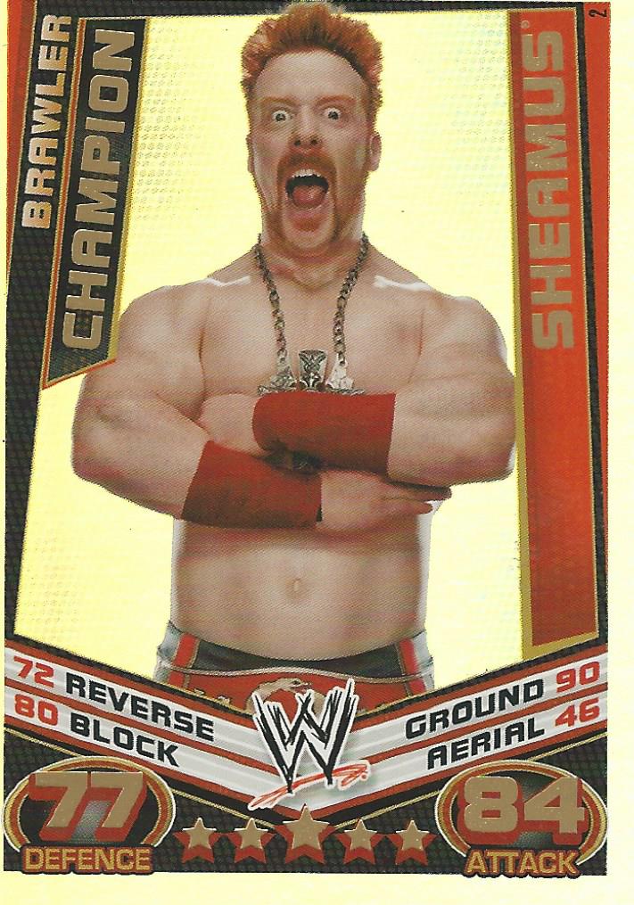 WWE Topps Slam Attax Rebellion 2012 Sheamus Champion #2