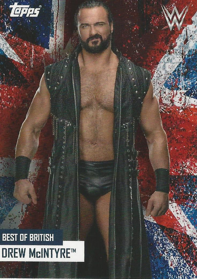 WWE Topps Best of British 2021 Drew McIntyre trading card PW Catalog