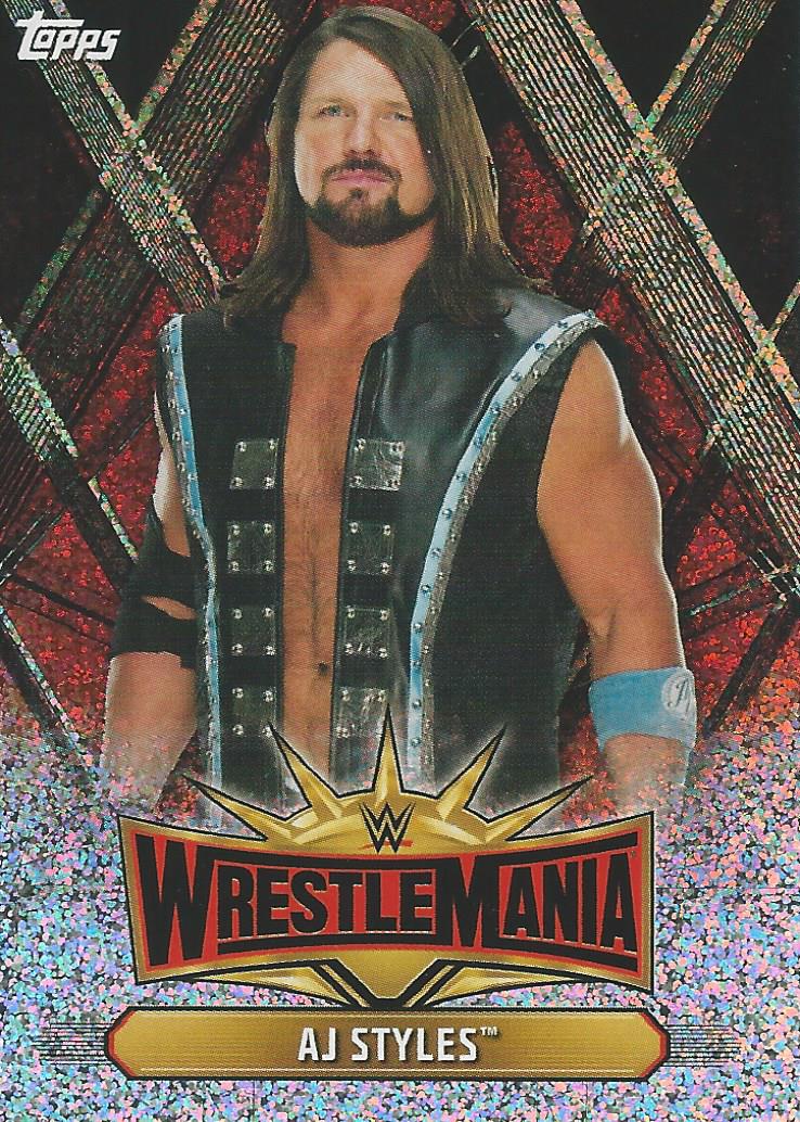WWE Topps Champions 2019 AJ Styles WM-2 trading card PW Catalog