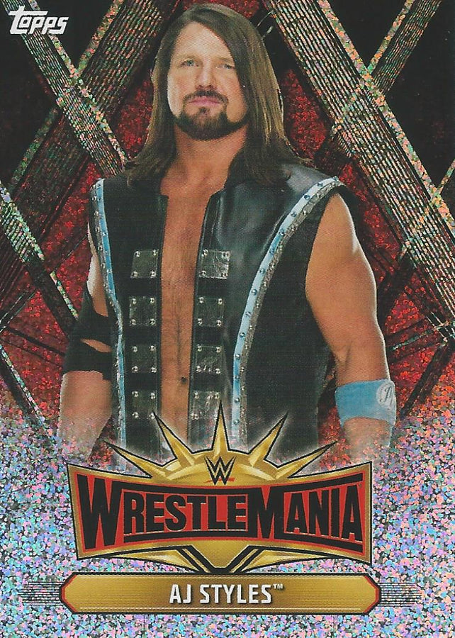 WWE Topps Champions 2019 AJ Styles WM-2 trading card PW Catalog