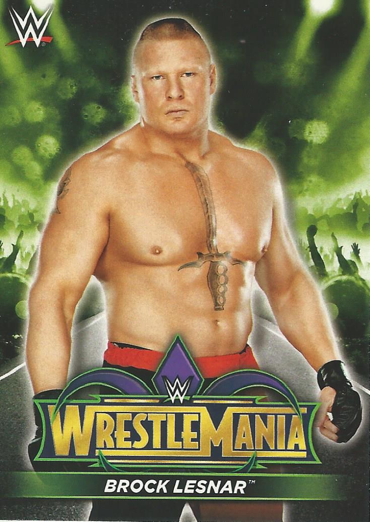 WWE Topps Road to Wrestlemania 2018 Brock Lesnar R2 trading card PW Catalog