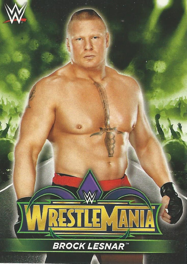 WWE Topps Road to Wrestlemania 2018 Brock Lesnar R2 trading card PW Catalog