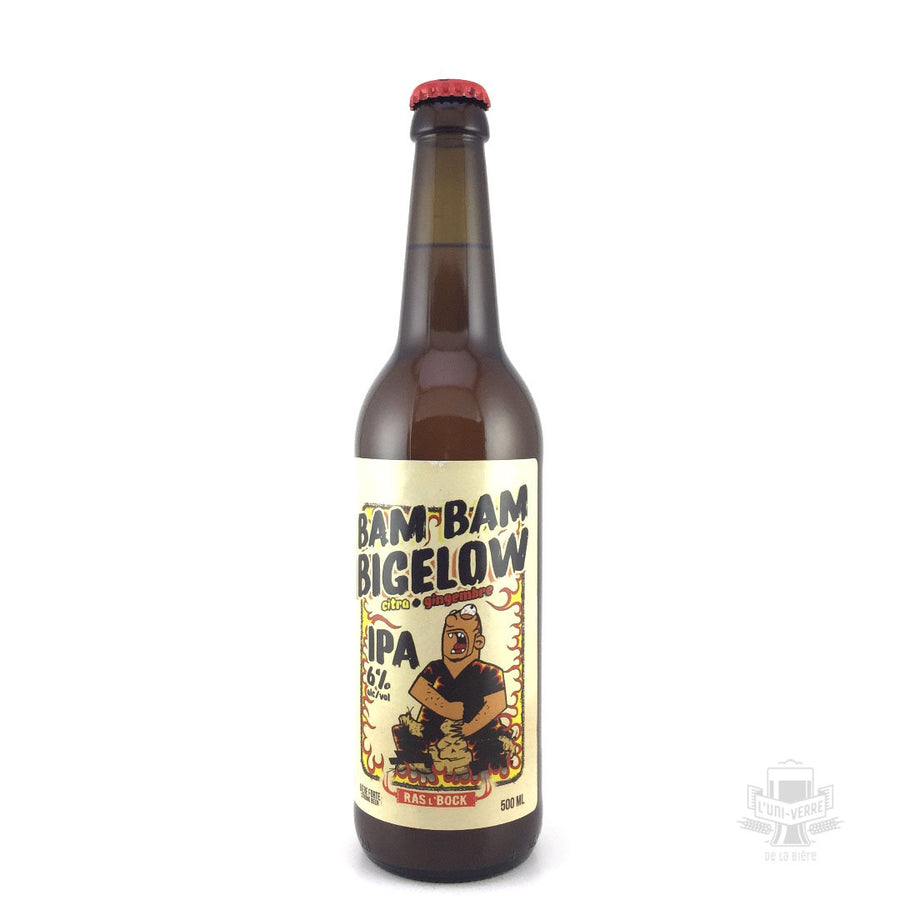 Bam Bam Bigelow Raslbock IPA Beer bottle from Canada PW Catalog