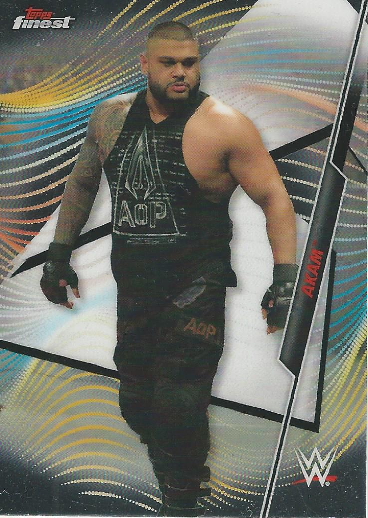 WWE Topps Finest 2020 Akam #2