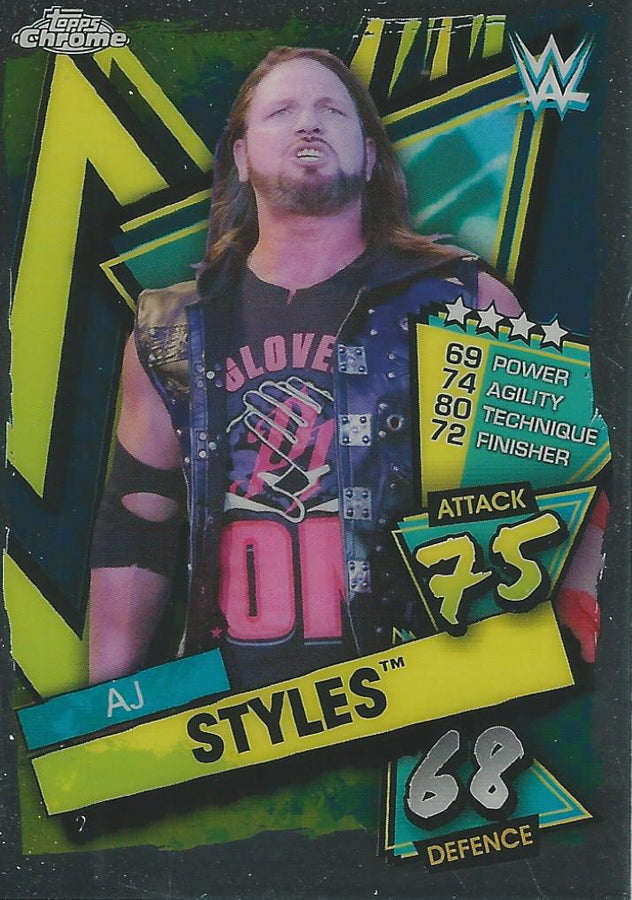 WWE Topps Slam Attax Chrome 2021 AJ Styles #2