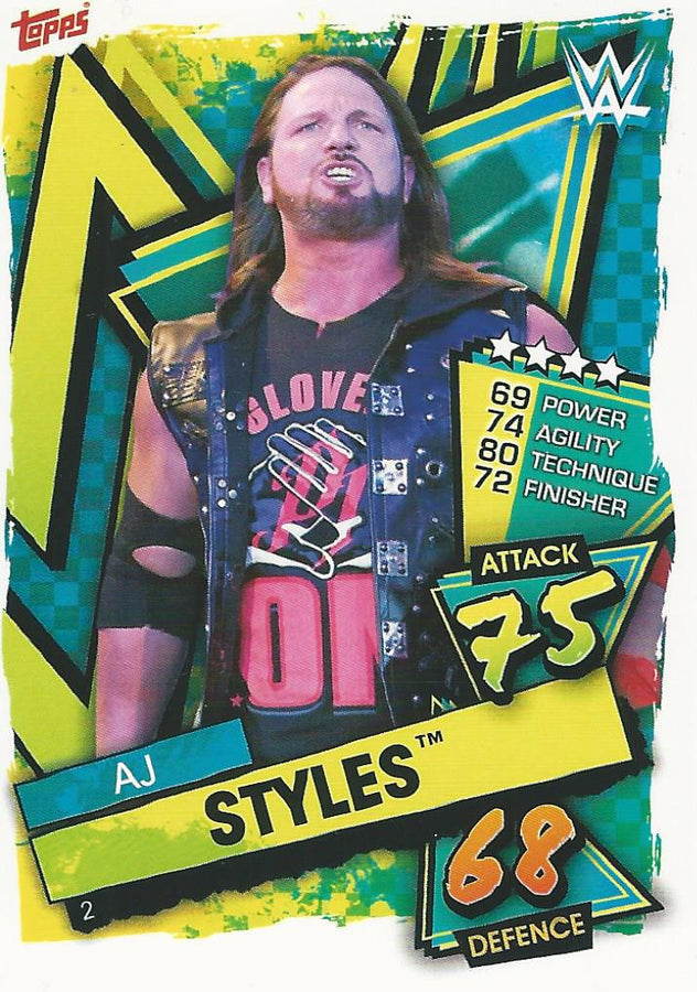 WWE Topps Slam Attax 2021 AJ Styles #2