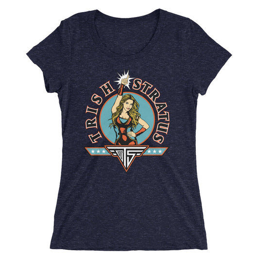 Trish Stratus "Stratusfaction" Women's Tri-Blend T-Shirt