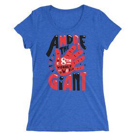 Andre the Giant "8th Wonder Illustrated" Women's Tri-Blend T-Shirt T-Shirt PW Catalog