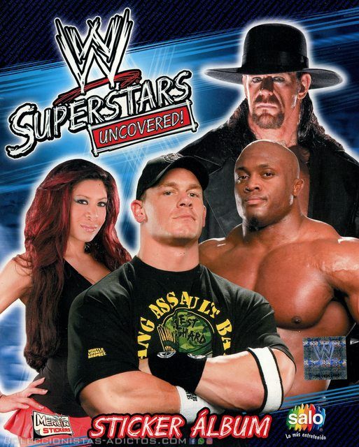 WWE Superstars Uncovered! Stickers Album 2007 From Chile Stickers Album PW Catalog