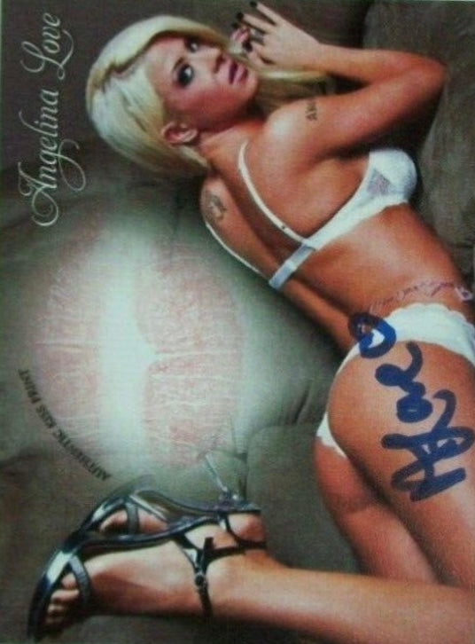 Angelina Love trading card PW Catalog