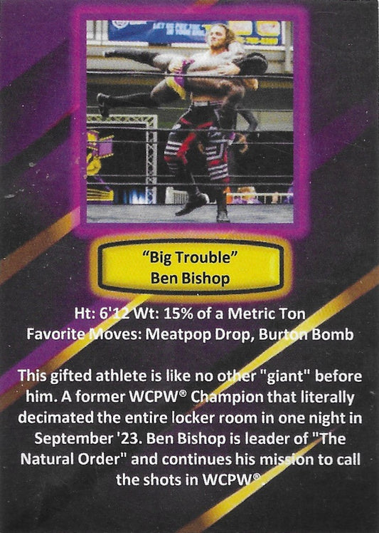 “Big Trouble” BEN Bishop trading card PW Catalog