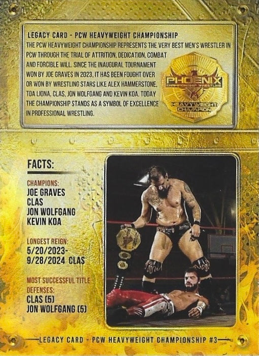 Legacy Card – PCW Heavyweight Championship - image 2