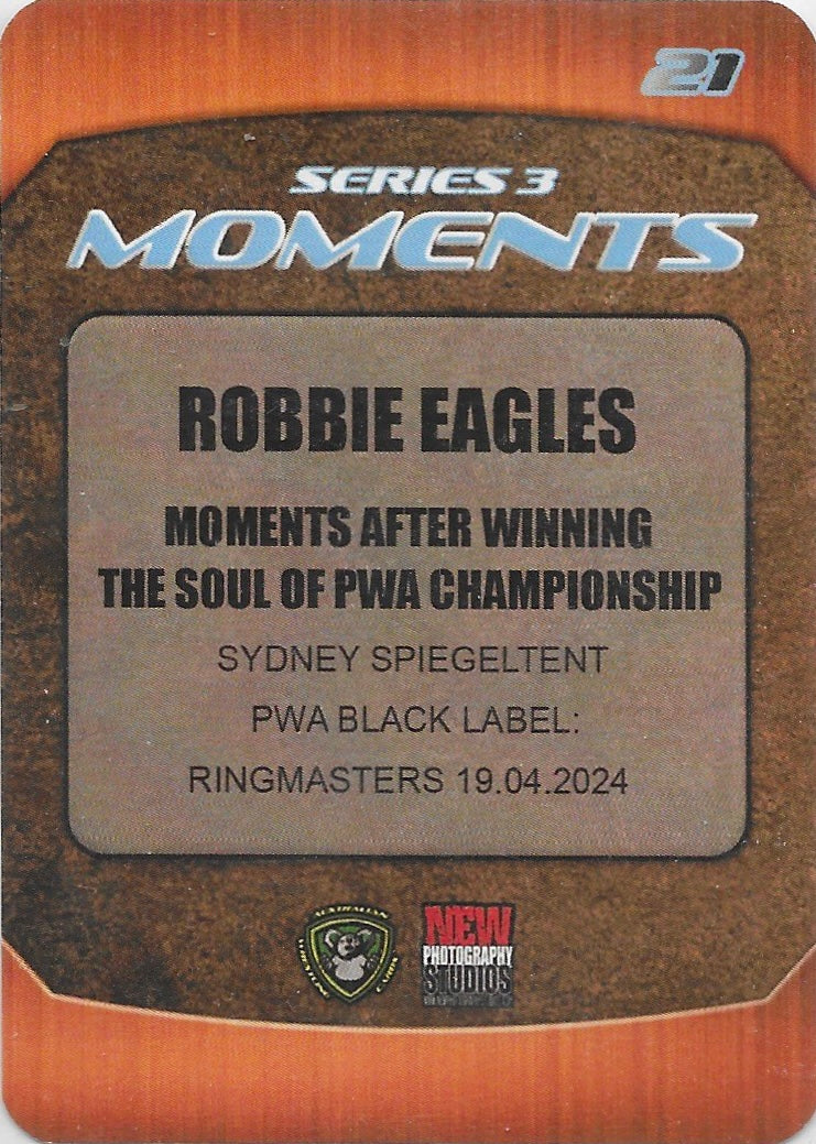 Robbie Eagles trading card PW Catalog