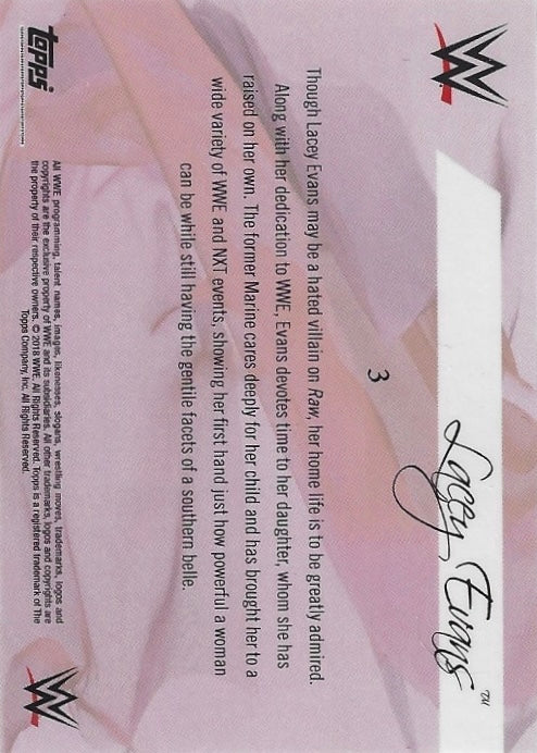 Lacey Evans trading card PWcatalog