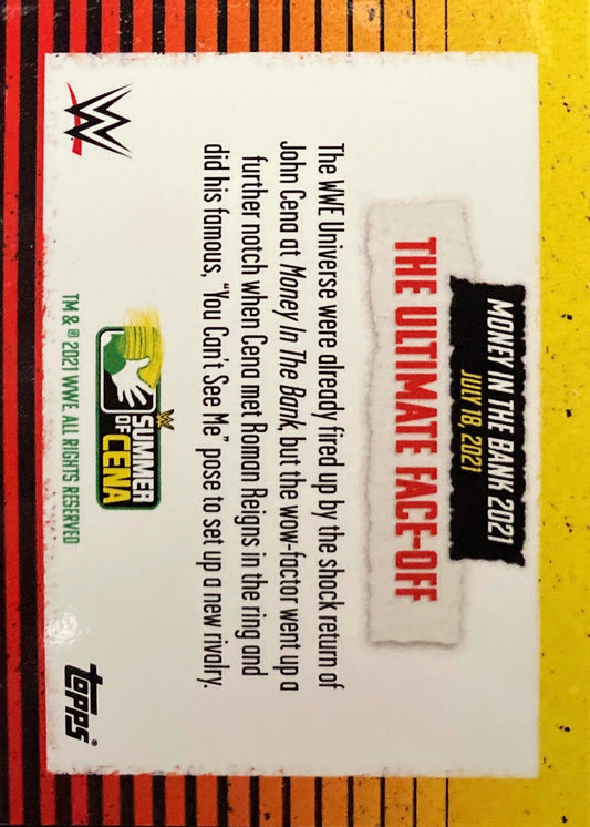 Money in the Bank 2021 – the Ultimate Face-Off trading card PW Catalog