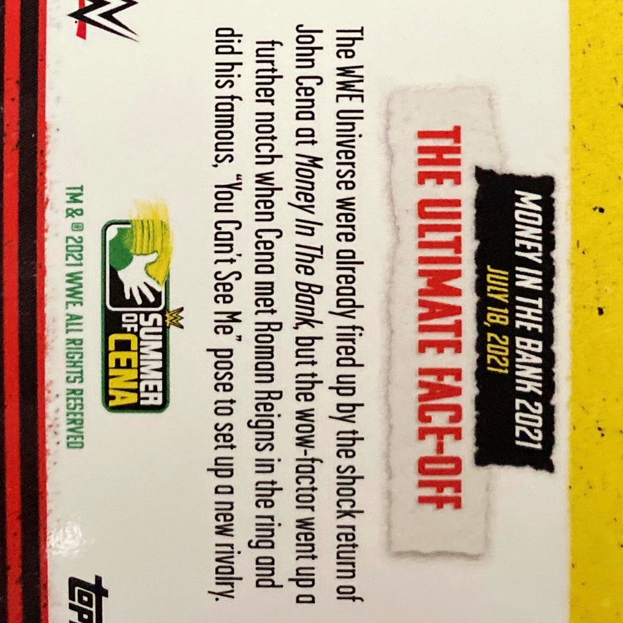 Money in the Bank 2021 – the Ultimate Face-Off trading card PW Catalog