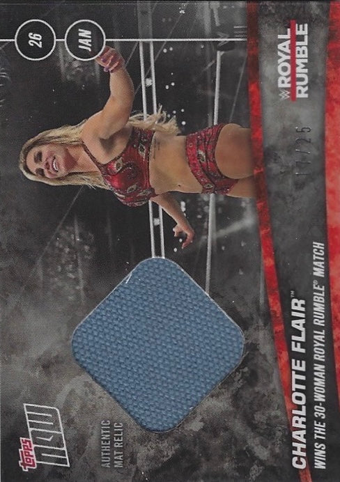 Charlotte Flair Wins the 30-Woman Royal Rumble Match trading card PW Catalog