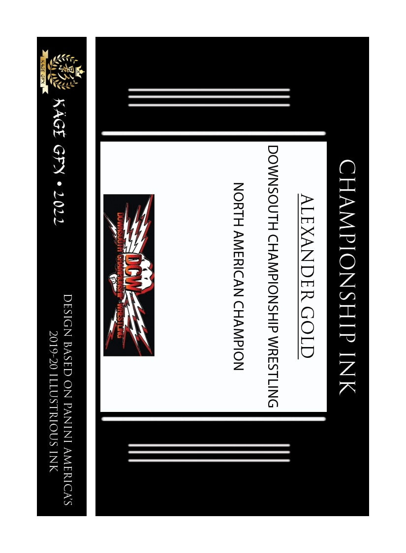 Alexander Gold – DCW North American Champion Trading Card PWcatalog