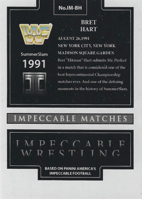 Summerslam 1991: Bret Hart vs. MR. Perfect – Bret Hart trading card PW Catalog