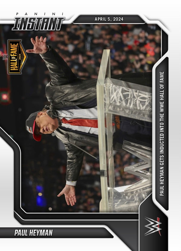 Paul Heyman – Paul Heyman Gets Inducted Into the WWE Hall of Fame trading card PW Catalog