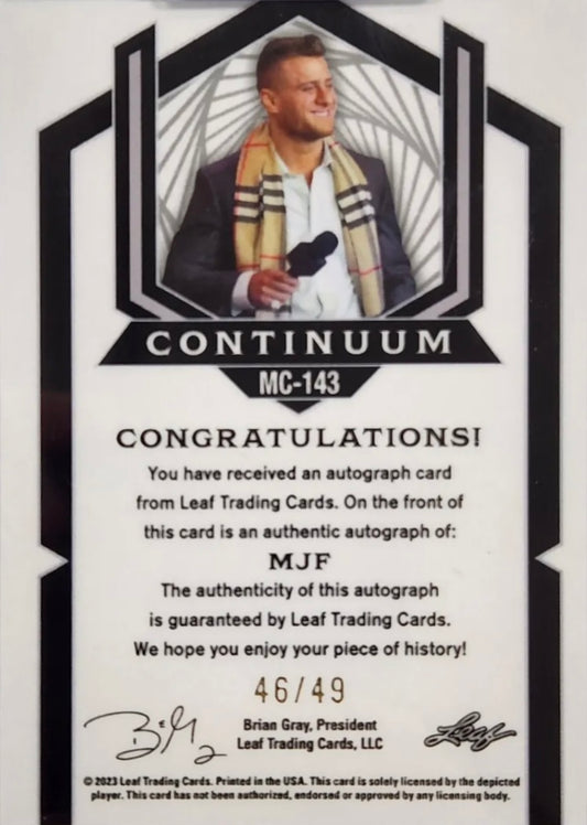 MJF trading card PW Catalog