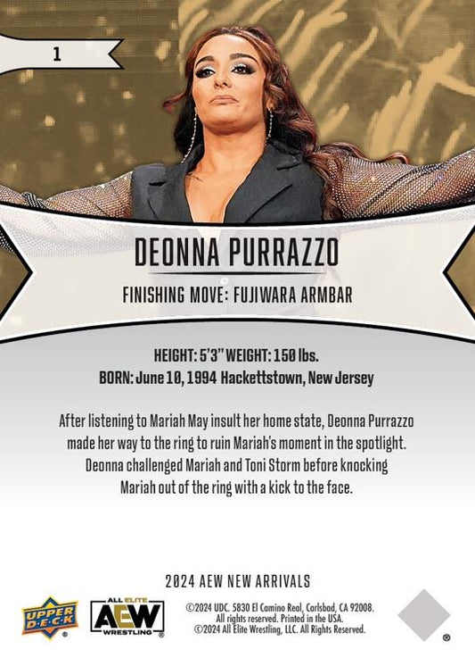 Deonna Purrazzo trading card PW Catalog