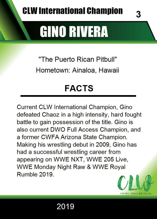 Gino Rivera Trading Card PWcatalog