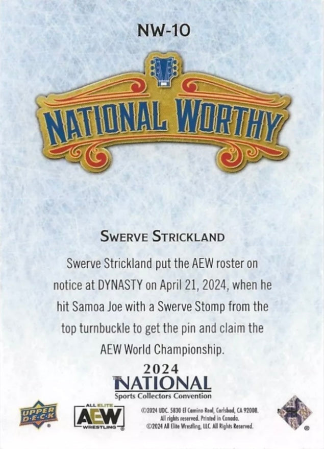 National Worthy – Swerve Strickland Trading Card PWcatalog