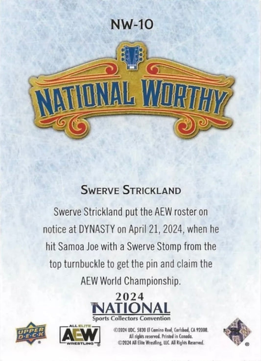 National Worthy – Swerve Strickland trading card PW Catalog