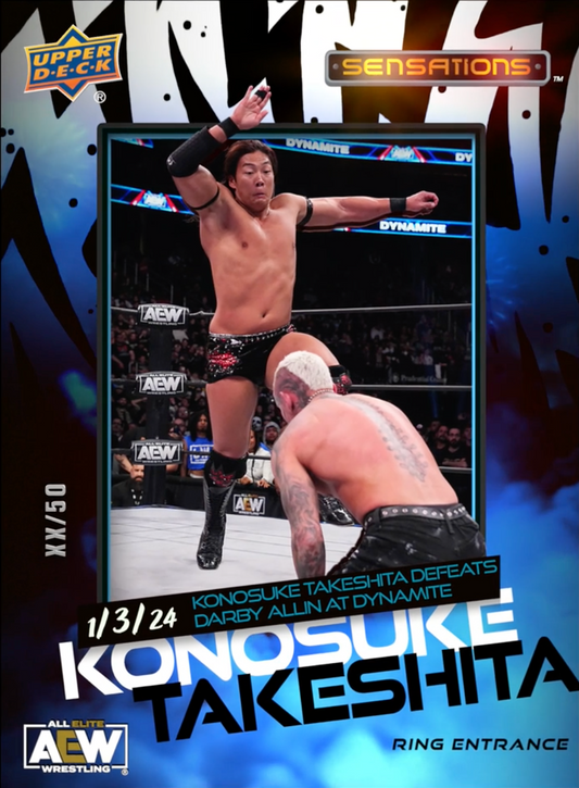 1/3/24 – Konosuke Takeshita – Konosuke Takeshita Defeats Darby Allin at Dynamite