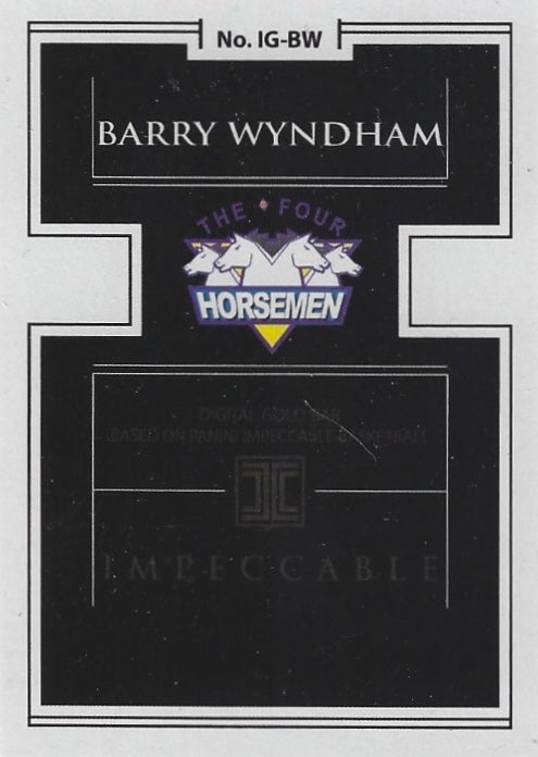 The 4 Horsemen – Barry Wyndham trading card PW Catalog