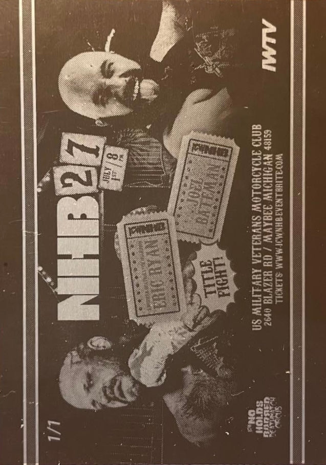 NHB27 – Title Fight: American Deathmatch Champion Eric Ryan vs Joel Bateman trading card PW Catalog