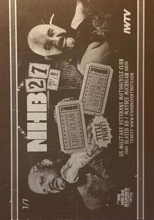NHB27 – Title Fight: American Deathmatch Champion Eric Ryan vs Joel Bateman trading card PW Catalog