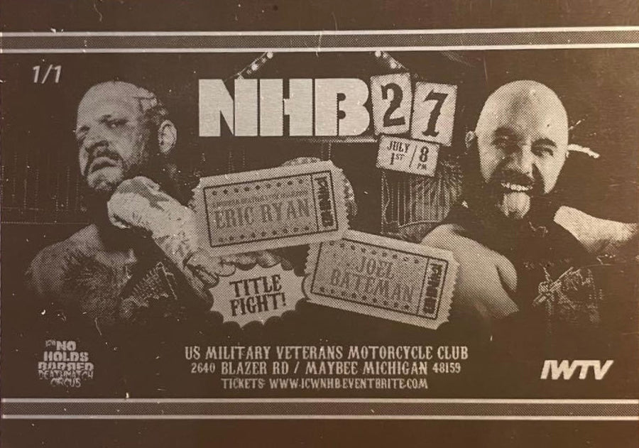 NHB27 – Title Fight: American Deathmatch Champion Eric Ryan vs. Joel Bateman