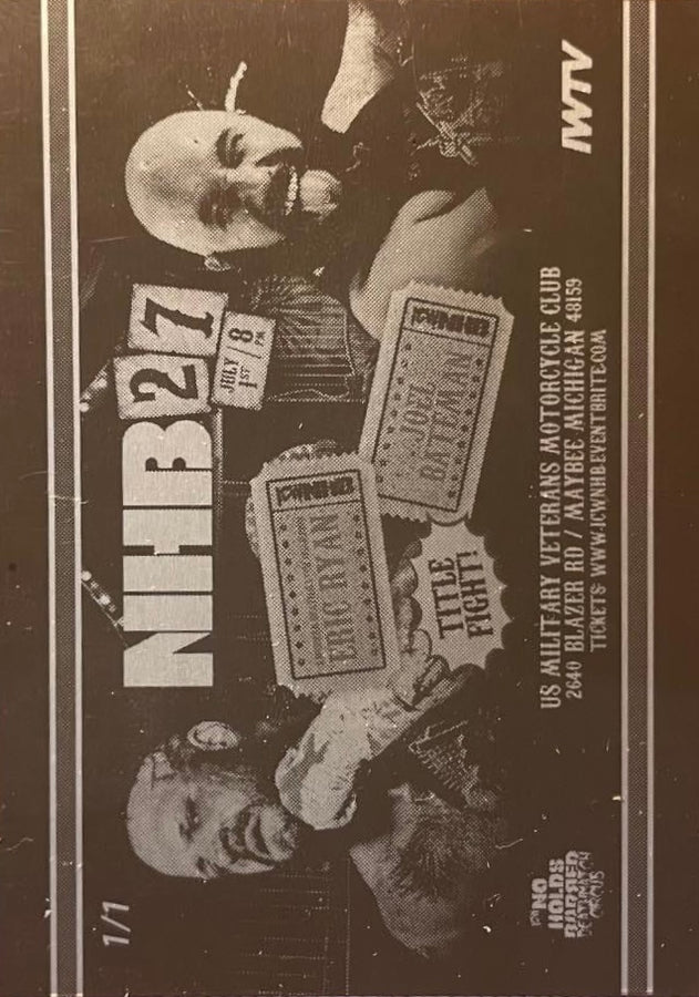 NHB27 – Title Fight: American Deathmatch Champion Eric Ryan vs Joel Bateman trading card PW Catalog