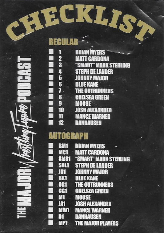 Checklist trading card PW Catalog