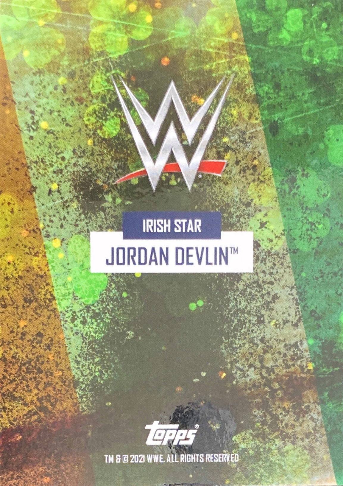 Irish Star – Jordan Devlin trading card PW Catalog