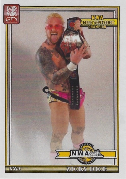 Zicky Dice NWA World Television Champion trading card PW Catalog