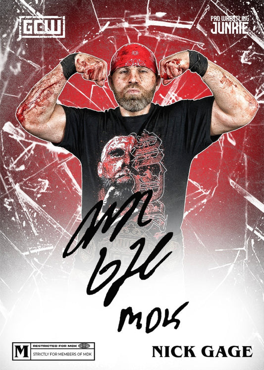 The GOD – the King Nick Gage trading card PW Catalog