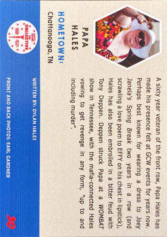Legacy – Papa Hales trading card PW Catalog